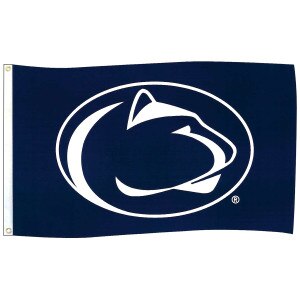 navy flag with Penn State Athletic Logo